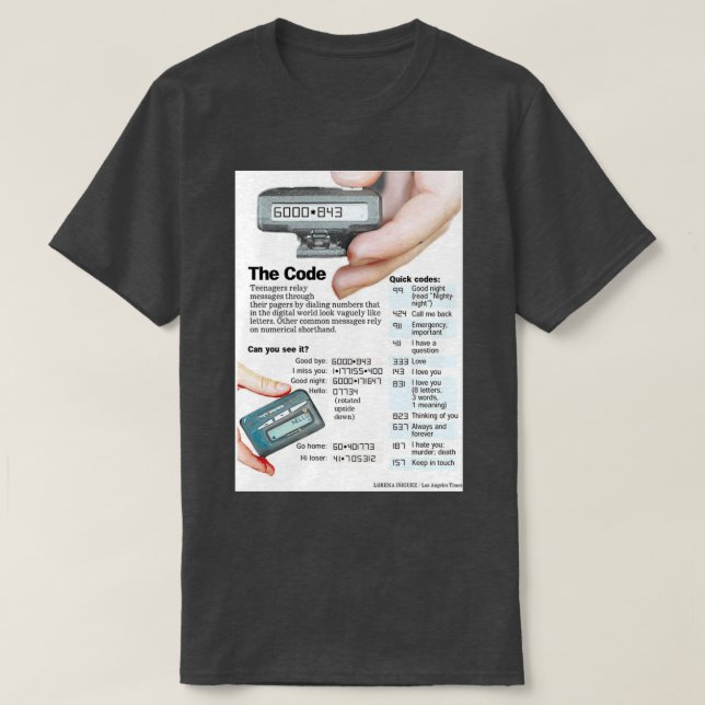 Pagercodes T-Shirt (Design vorne)