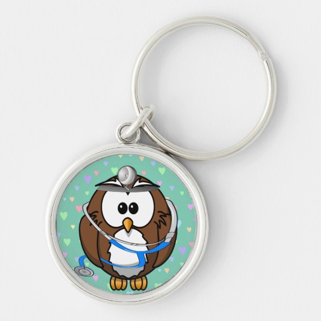 Paging Doc Owl Schlüsselanhänger (Vorne)