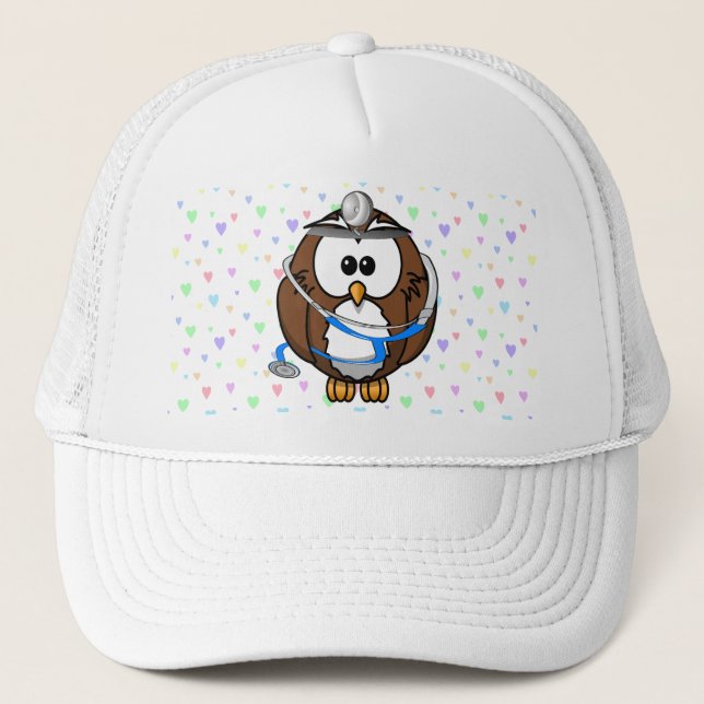 Paging Doc Owl Truckerkappe (Vorderseite)