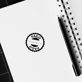 Pago, portugiesische Briefmarke aus Kautschuk Gummistempel