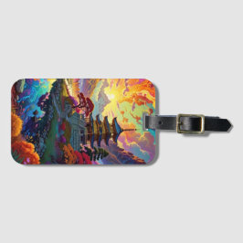 Pagoda and Coloured Landscape Gepäckanhänger