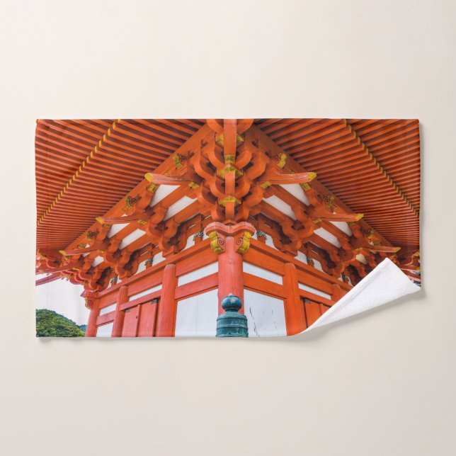 Pagoda Bottom up Perspektive, Miyajima Badhandtuch Set (Handtuch)