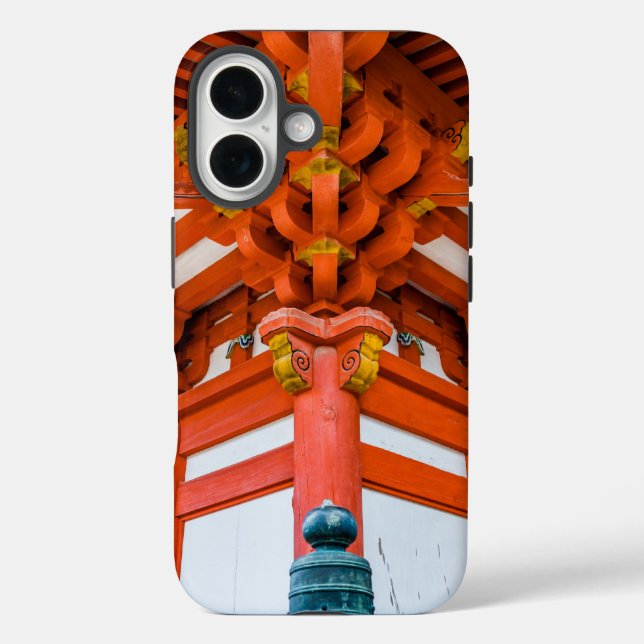 Pagoda Bottom up Perspektive, Miyajima Case-Mate iPhone Hülle (Rückseite)