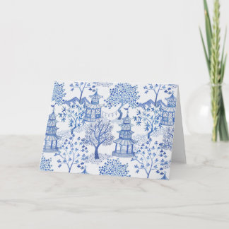 Pagoda Forest Blue und White Karte