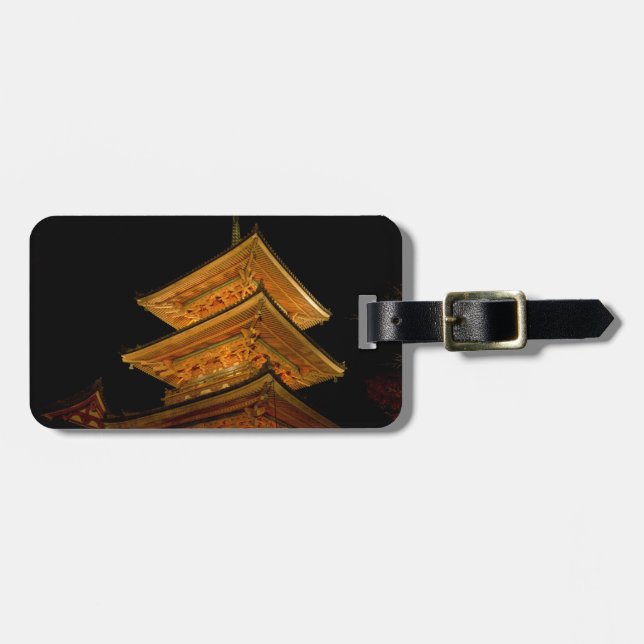 Pagoda Japan Kyoto Gepäckanhänger (Vorderseite horizontal)
