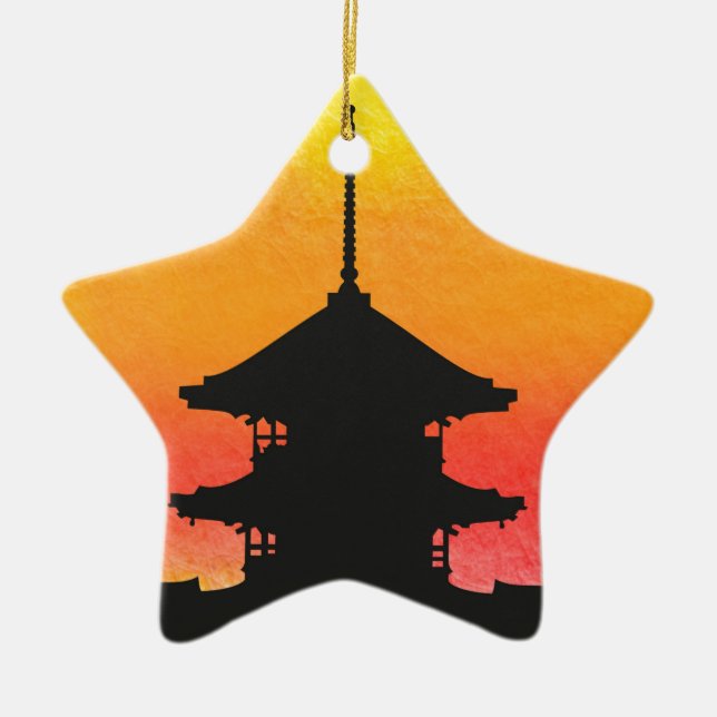 Pagoda Japan Kyoto Keramik Ornament (Vorne)