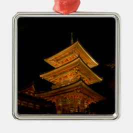 Pagoda Japan Kyoto Silbernes Ornament