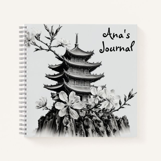 Pagoda Journal Notizbuch (Vorderseite)