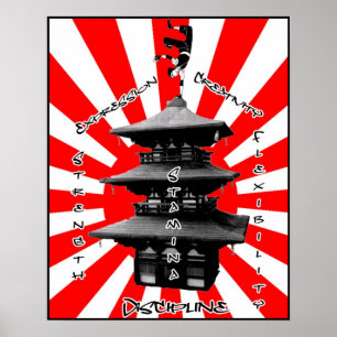 Pagode des Erfolgspenders Poster