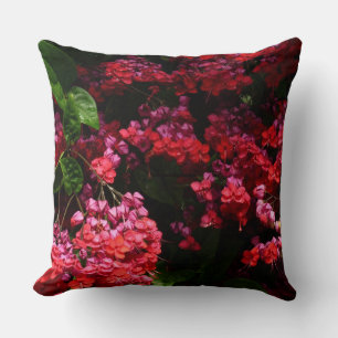 Pagodenblumen Farbige rote und rosa Farbe Kissen