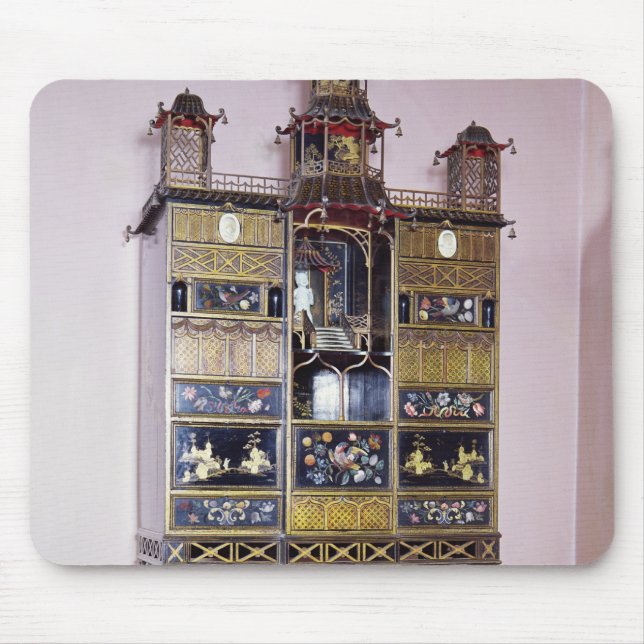 Pagodenkabinett in der Art von Thomas Chippendale Mousepad (Vorne)