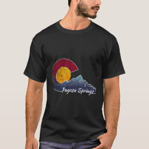 Pagosa Springs Colorado Flaggenlandschaft T-Shirt