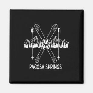Pagosa Springs Colorado Rocky Mountains Skipass Magnet