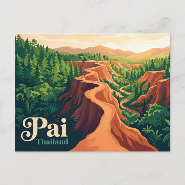 Pai Thailand Postkarte (Vorderseite)