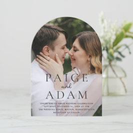 Paige Foto Moderne Hochzeit Einladung