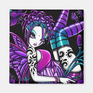 "Paige" Gothic Tattoo Fairy Art Magnet