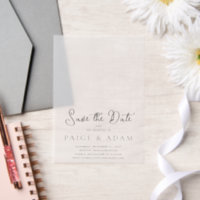 Paige Modern Wedding rettet das Datum