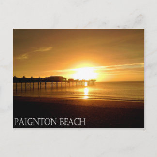 Paignton Beach Postcard Postkarte