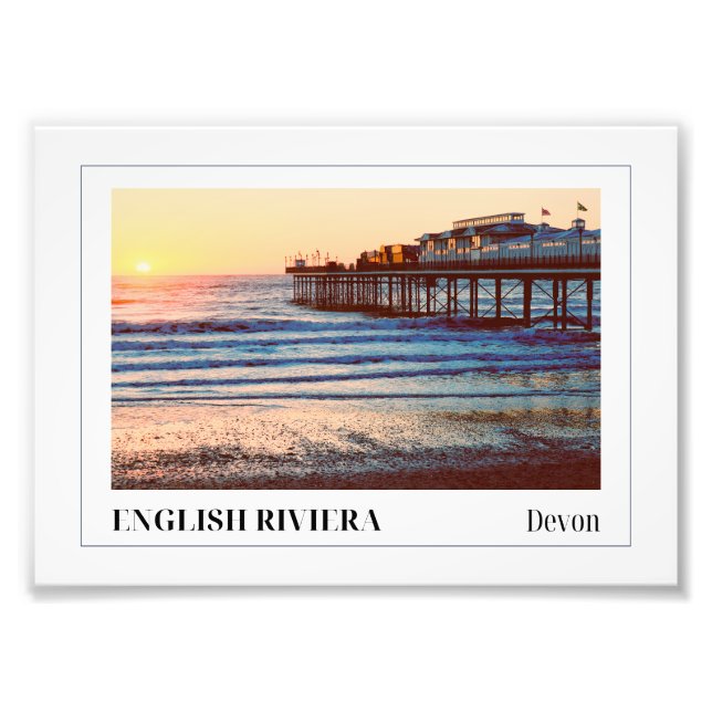 Paignton Pier, Englische Riviera, Devon Fotodruck (Vorne)