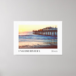 Paignton Pier, Englische Riviera, Devon Leinwanddruck