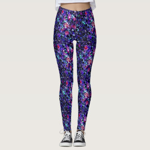 Paillette-Juwel-Druck Leggings