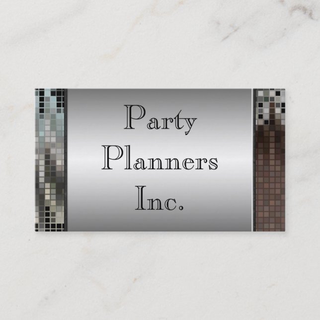 Paillette-Visitenkarte Visitenkarte (Vorderseite)