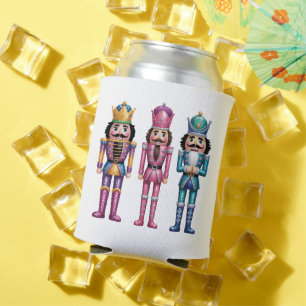 Pailletten Nussknacker Weihnachten Familie Preppy Dosenkühler