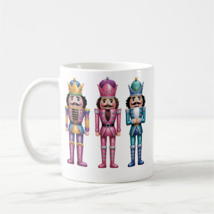 Pailletten Nussknacker Weihnachten Familie Preppy Kaffeetasse
