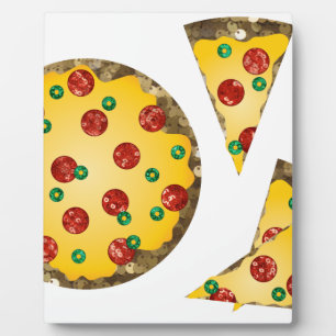 Pailletten-Pizza Fotoplatte