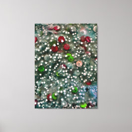 Pailletten und Schleim-Wandarrangement Leinwanddruck