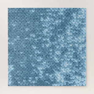 Paillettenstoff: Himmelblauer Schimmer. Puzzle