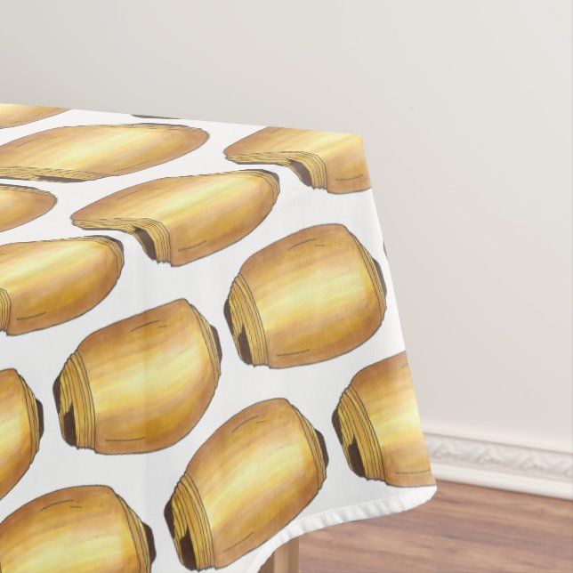 Pain au Chocolat French Food Croissant Pastry Koch Tischdecke (Beispiel)