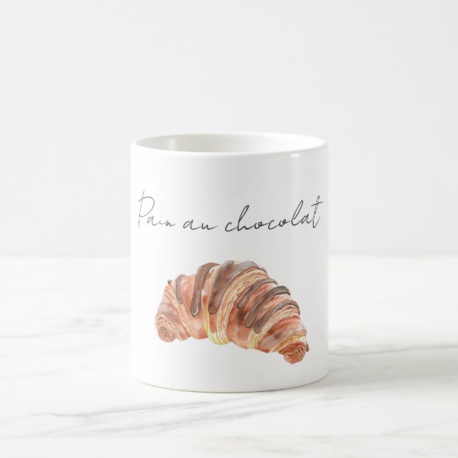 Pain au chocolat Pastry Kaffeetasse (Mittel)