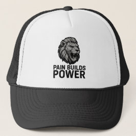 Pain baut Power Trucker Hat Gym Motivation Cap Truckerkappe