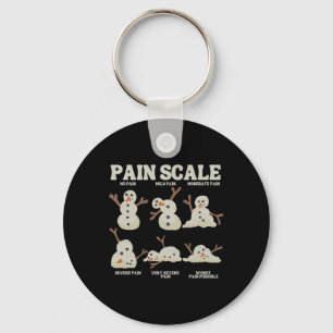 Pain Scale Snowman Nurve Weihnachten Weihnachten W Schlüsselanhänger
