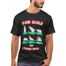 Pain Scale Snowman Trauma Nurse T - Shirt