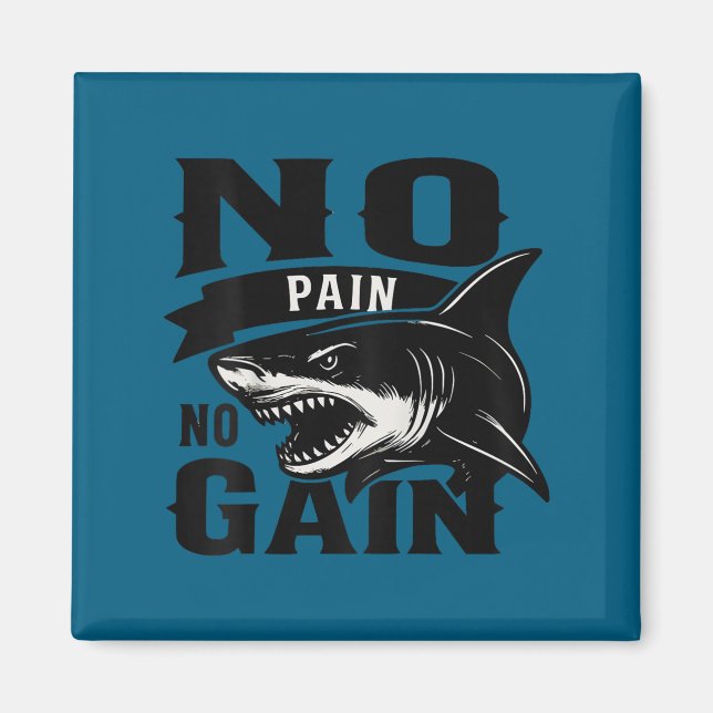 Pain Today Wer Tomorrow Motivational Gym Insration Magnet (Vorne)