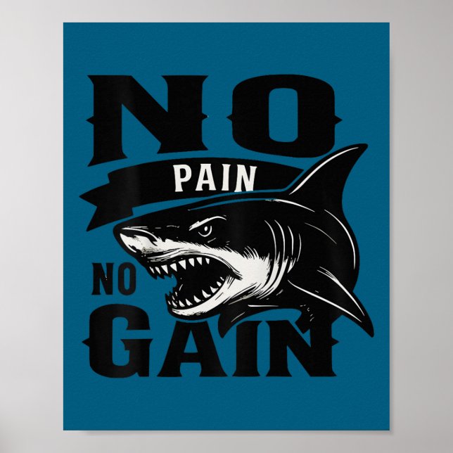 Pain Today Wer Tomorrow Motivational Gym Insration Poster (Vorne)