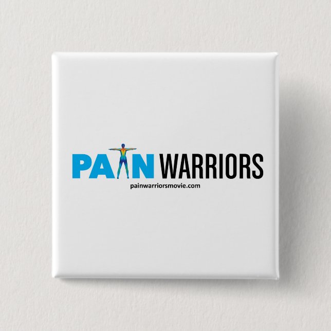 Pain Warriors Film Button (Vorderseite)