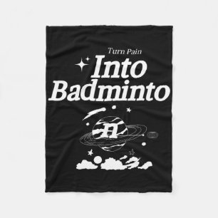 Pain wird zum Badminton-Racket-Shuttle-Sport Fleecedecke