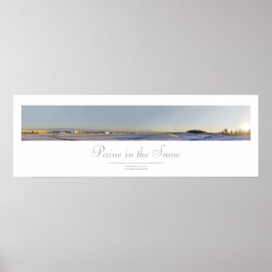 Paine in the Snow Print Poster