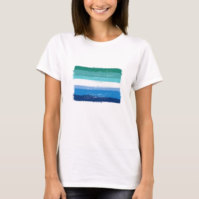 PAINIERTE GAY MALE PRIDE - AZAHL T-Shirt (Vorderseite)