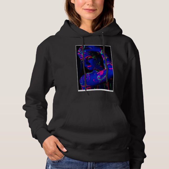 PAINIERTE LADY ART HOODIE (Vorderseite)