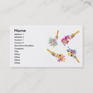Paint3, Name, Adresse 1, Adresse 2, Kontakt 1, ... Visitenkarte