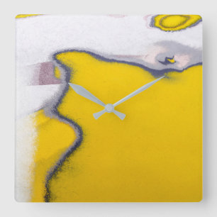 Paint Art des Autos Quadratische Wanduhr