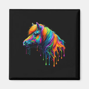 Paint Art Miniatur Reiten Magnet