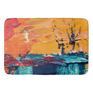 Paint Artistic Modern Design Badematte