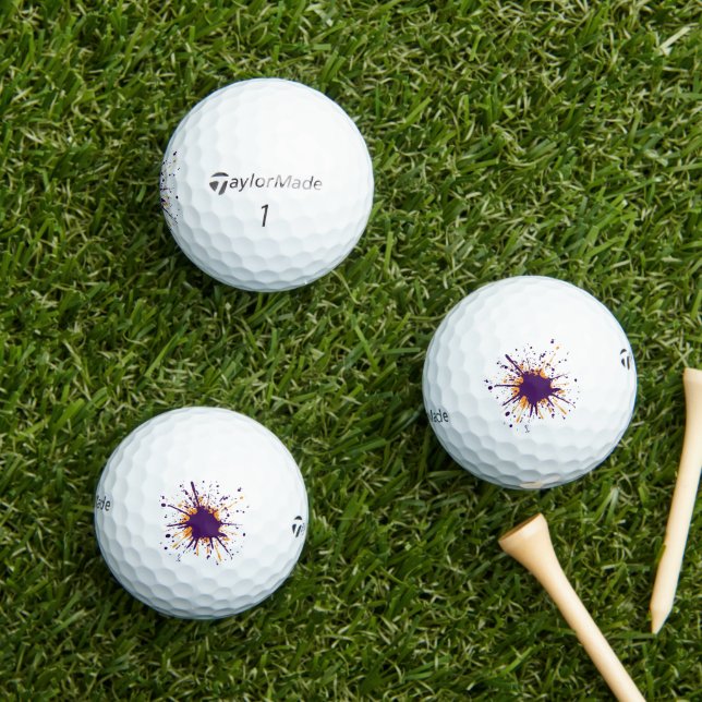 Paint Ball Blast taylormade Golfbälle (Insitu Gras)