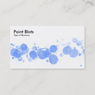 Paint Blots - Baby Blue Visitenkarte