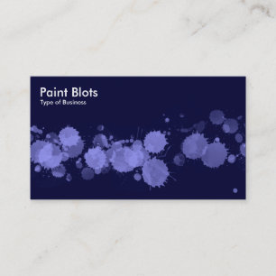 Paint Blots - Pastel Blue auf der dänischen Marine Visitenkarte